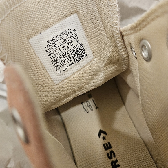 Converse Chuck Taylor All Stars Canvas Men’s 11.5 Women’s 13.5 High Top - Picture 5 of 7